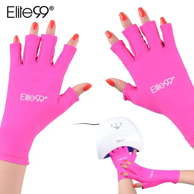 Elite99 Anti UV Handschuh für UV Licht Strahlung Schutz 1 Paar Handschuh Nagel Werkzeug Für LED Trockner Strahlung 3 Farben hand Schutz