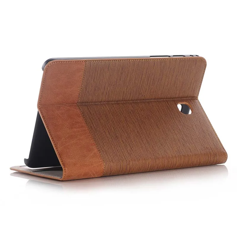 

Cross Pattern Book Cover Card Slot Folio Stand PU Leather Magnet Smart Sleep Case For Samsung Galaxy Tab A 8.0 T350 T351 T355