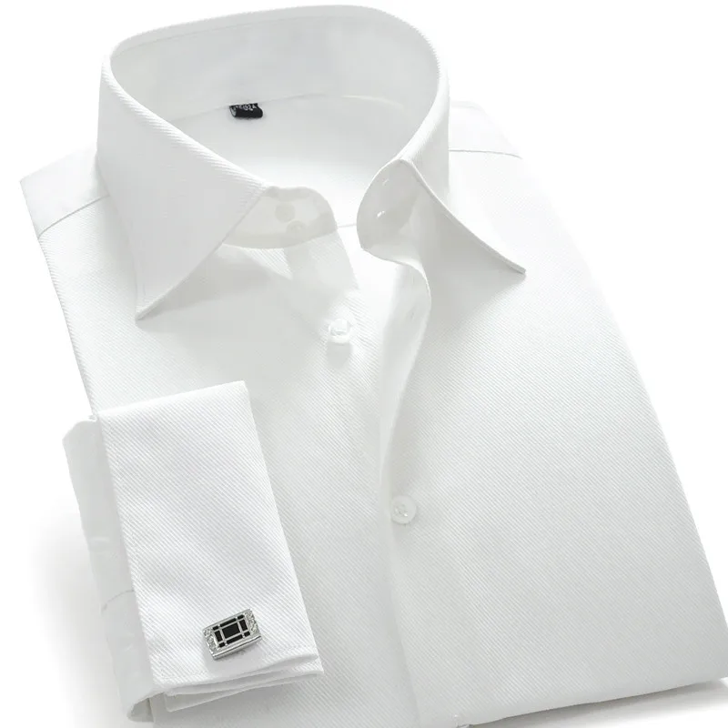 Recommend quality France cufflink men dress shirts turndown collar breathable slim fit party wedding male tuxedo shirts Recommend quality France cufflink men dress shirts turndown collar breathable slim fit party wedding male tuxedo shirts