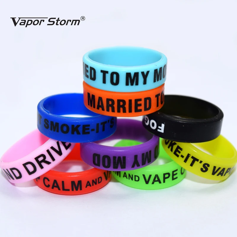 Electronic Cigarette Accessories Vape Band Silicone Rubber Decorative