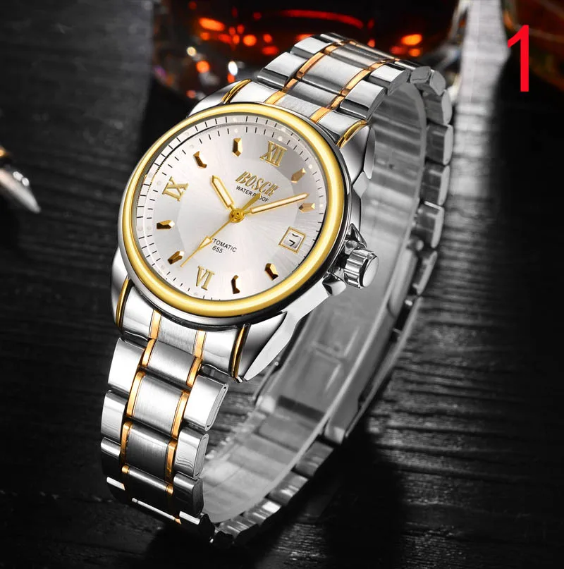 

Watch fashion wild waterproof steel belt men's quartz watch factory direct sales 516#