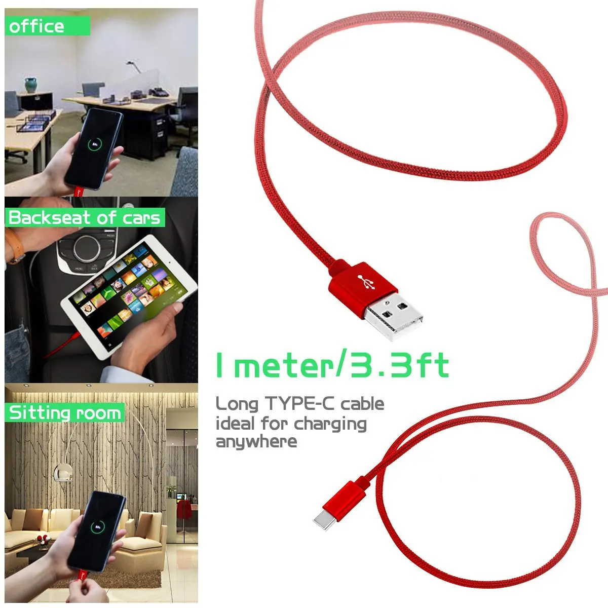 USB Type C быстрое зарядное устройство usb для samsung s8 Wileyfox Swift 2 Plus Sony Xperia XA1 HTC U12 U11 10 EVO Nexus