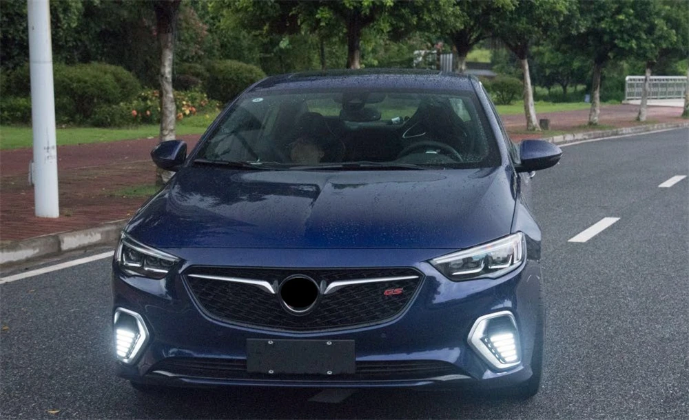 Автомобиль мигает 2 шт. для Opel Insignia GS течет желтый сигнал поворота функция 12 В автомобиля DRL светодиодный фонарь дневного света