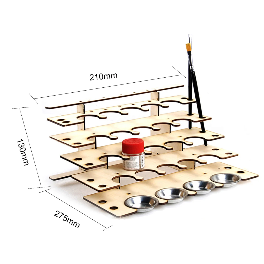 DIY деревянная стойка для краски, подставка для краски, держатель для бутылки с чернилами, органайзер, пигментная полка для картин, кронштейн для кистей, подставка для инструментов