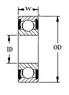6701RS Bearing ABEC-3 (10PCS)  61701RS 6701 2RS  12x18x4 mm Thin Section 6701-2RS Ball Bearings
