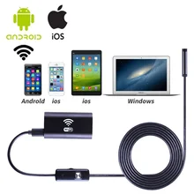 1m 2m 3.5m 5m Cable IOS Android Wifi Endoscope 8mm Lens 6 LED USB Waterproof Iphone Endoscope 720P Inspection Borescope Camera