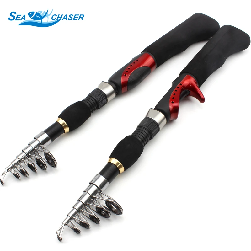 Fishing Reel And Rod +line+Lures+Hooks+bag Set 1.6m Telescopic Fishing Rod Carp Fishing Spinning Reel Rod Combo