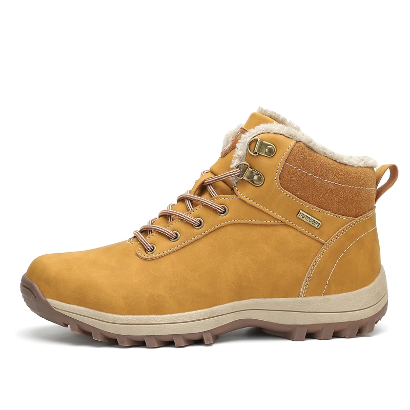 

Boots Men Winter Shoes Mountain Sneakers Outdoor Safety Boots Waterproof Snow Shoes Anti Skid Warm Trainers Ankle Boots Man