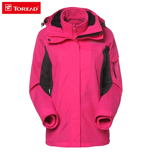 Best price at $171 Cheap Toread 2016 hooded jacket women winter Thickening warming windproof waterproof windbreakerbrand Outerwear Coat TAWC92208