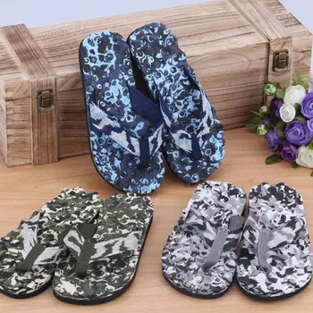 

Mens Summer Fashion Camouflage Beach Flip Flops Indoor Outdoor Sandals Slipper Large Size 40-45