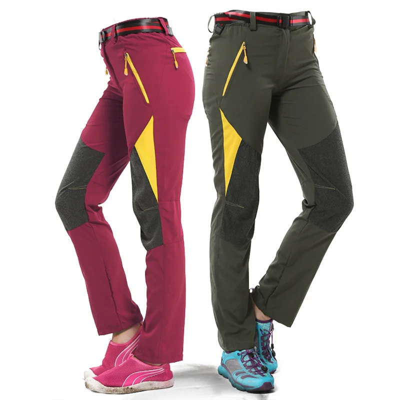 Los amantes del Trekking viajes al aire libre de secado rápido pantalones de senderismo transpirable de los hombres de las mujeres de viaje de senderismo pesca de Camping mujer Pantalon Los amantes del Trekking viajes al aire libre de secado rápido pantalones de senderismo transpirable de los hombres de las mujeres de viaje de senderismo pesca de Camping mujer Pantalon