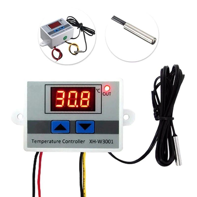 

W3001 Digital Control Temperature Microcomputer Thermostat Switch Thermometer New Thermoregulator 220V