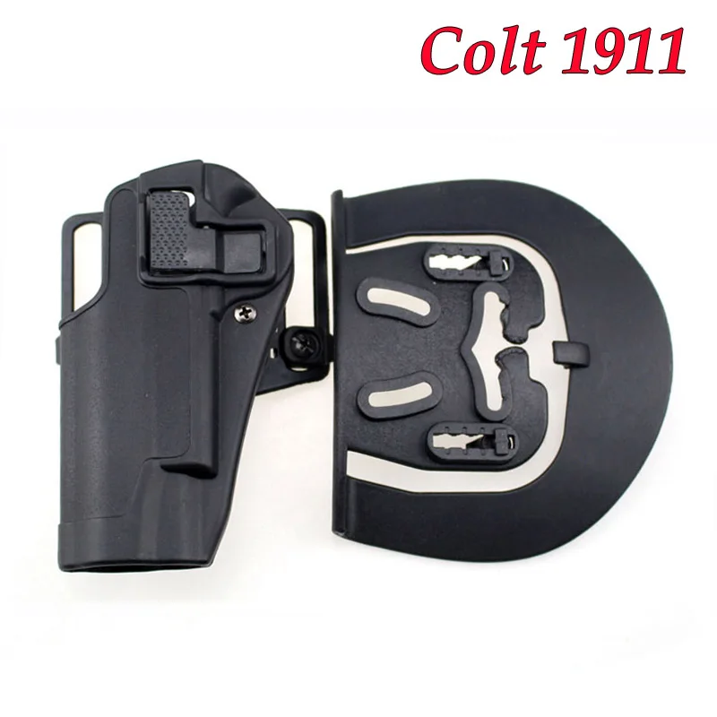 

Hot Sale Tactical Military Accessories 1911 Belt Holster Gun Case Airsoft Hunting Pistol Gun Holster Left Handed For Colt 1911