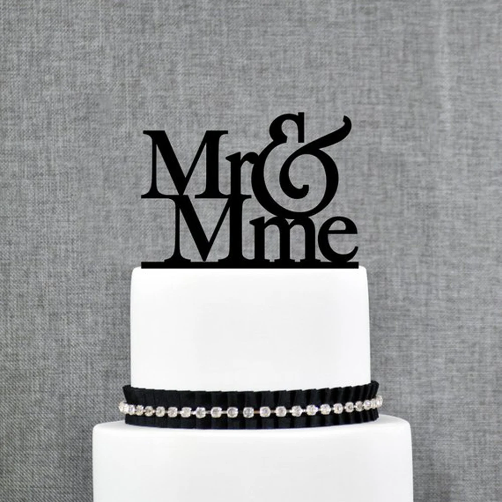 Elegant Wedding Cake Topper,Mr and Mme French cake topper, Unique topper, Antique style Wedding Cake Topper Decoration Supplies