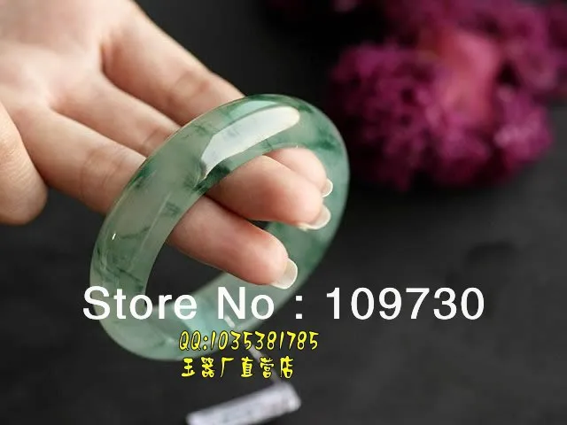 Female models Class A floating flower genuine Myanmar natural ice bracelets dh0045 | Украшения и аксессуары