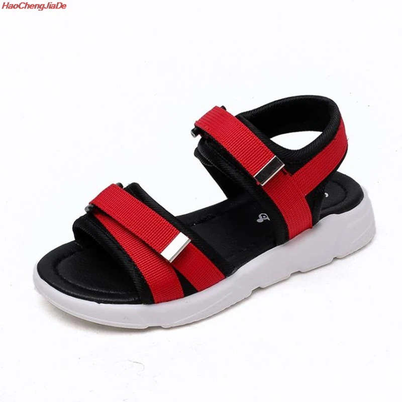 

HaoChengJiaDe Brand Summer Beach Sandals Kids Sandals boys Leather Summer Shoes Casual Sport Sandals For Little Boys