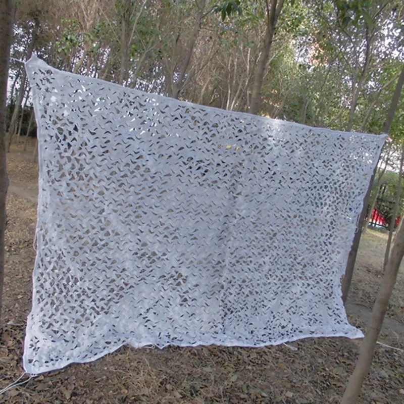 

3x4m White Army Landing Camping Car Cover Camo Camouflage Nets Snow Land Netting Fishing Military Hunting Accessory 1PC