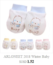 ARLONEET/ зимние детские перчатки, 1 пара милых детских перчаток с рисунками из мультфильмов для маленьких мальчиков и девочек, не царапающиеся варежки для новорожденных, тканевые перчатки, подарок