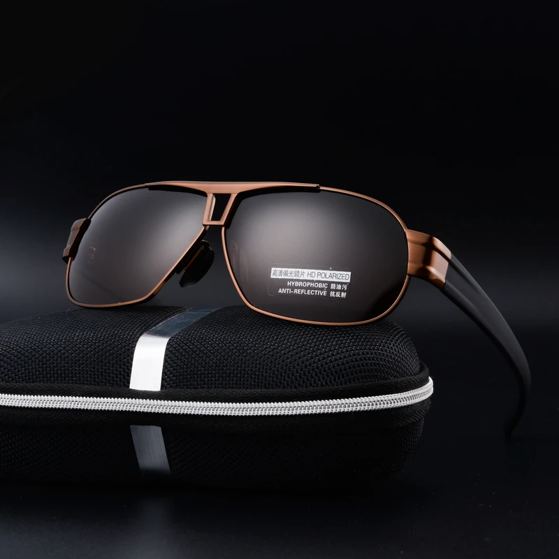 

oculos phone cases Polarized sunglasses men sunglasses metal rectangular mirror crime polariscope oculos de sol feminino