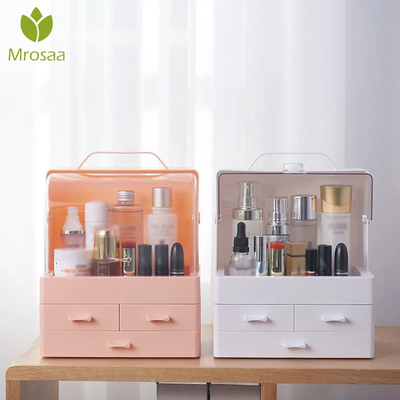 

Fashion Plastics Cosmetic Drawer Makeup Organizer Makeup Storage Boxes Container Nail Casket Holder Desktop Sundry Storage Cases