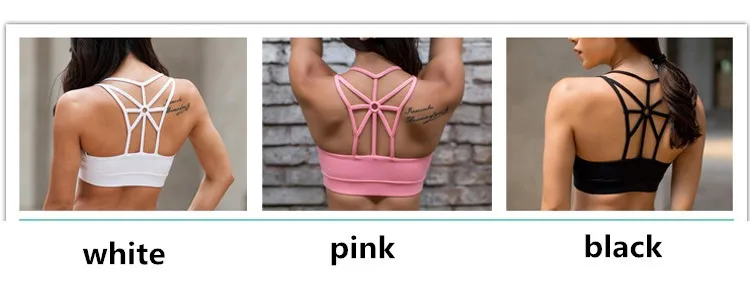 Женский спортивный бюстгальтер на бретельках с открытой спиной для йоги, для бега, высокопрочный нейлоновый бюстгальтер, пуш-ап, сексуальный противоударный, не отскакивает, высокая производительность P053