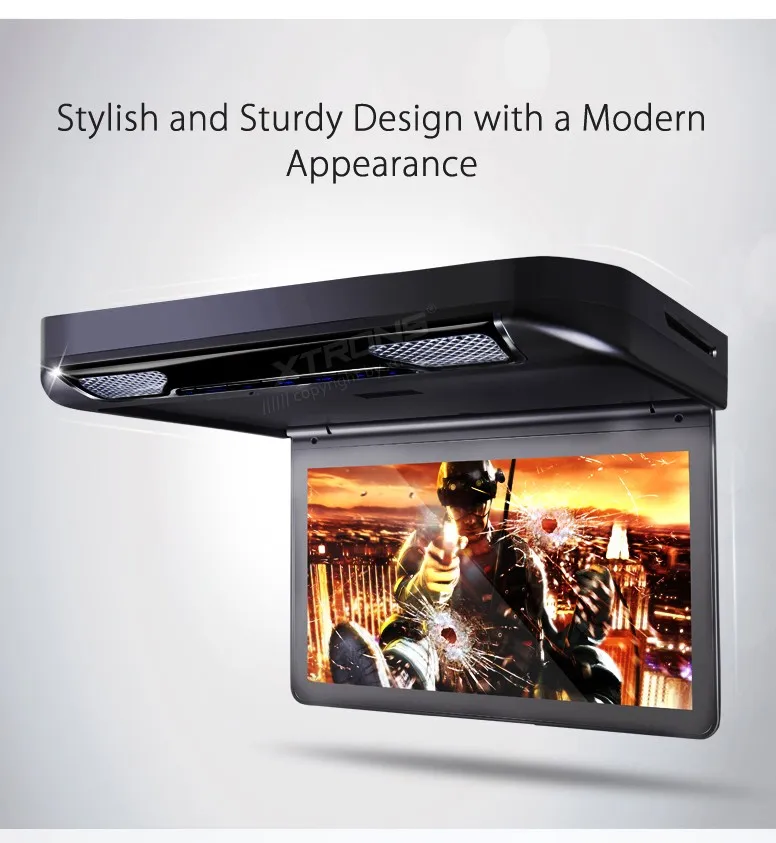 Clearance 13.3" Black Color Car Roof DVD Flip Down Car DVD Roof Mount Car DVD with Built-in HDMI Input & 1920*1080 HD Resolution 2 Clearance 13.3" Black Color Car Roof DVD Flip Down Car DVD Roof Mount Car DVD with Built-in HDMI Input & 1920*1080 HD Resolution 2