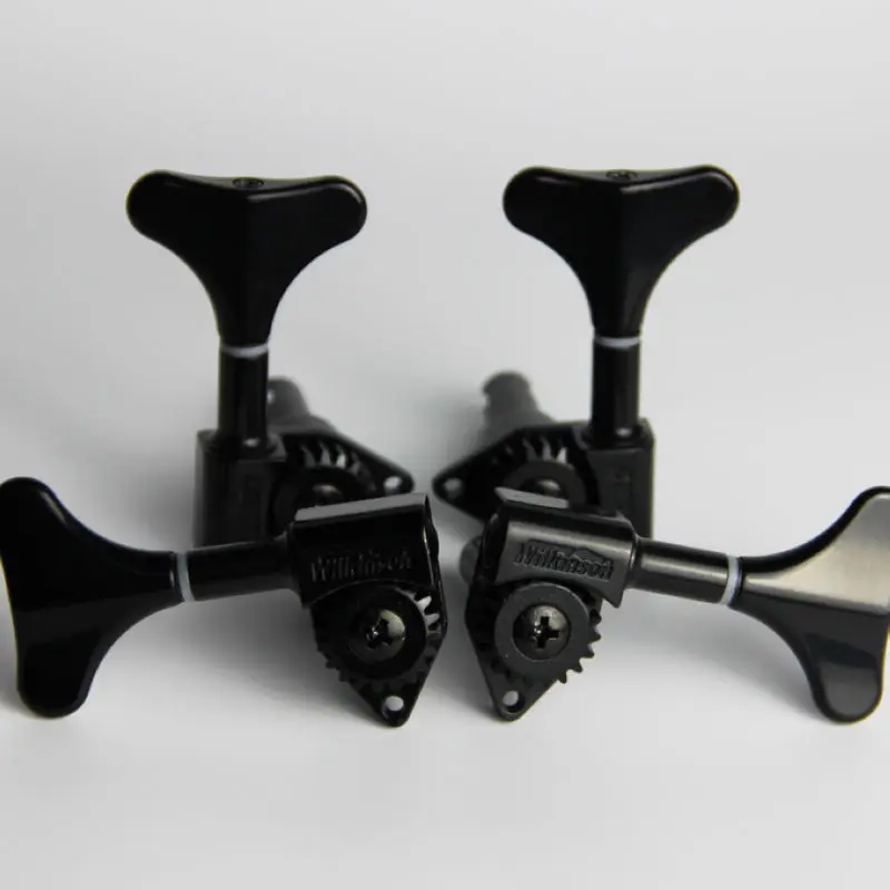 

2R2L Wilkinson Bass Guitar Machine Heads Open Gear WJB-750 Black