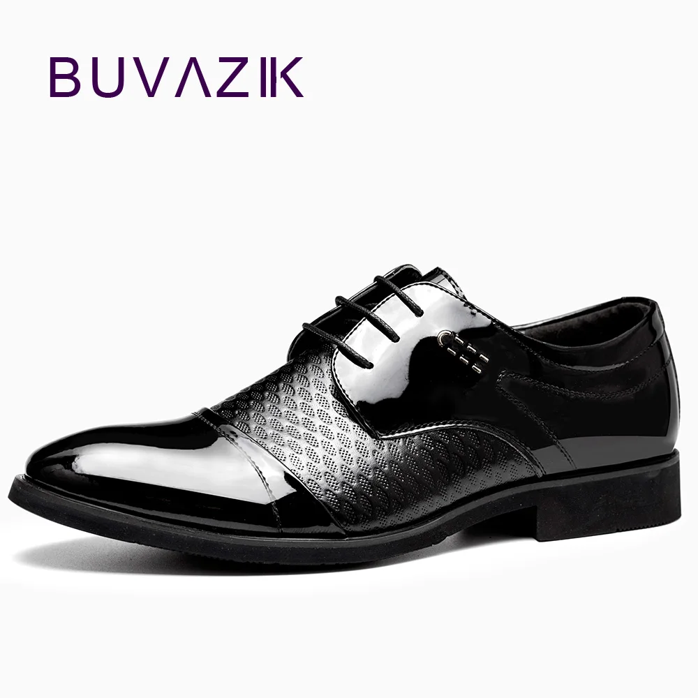 black shiny formal shoes for men