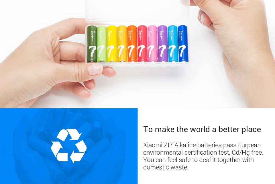 Xiaomi rainbow AAA battery 