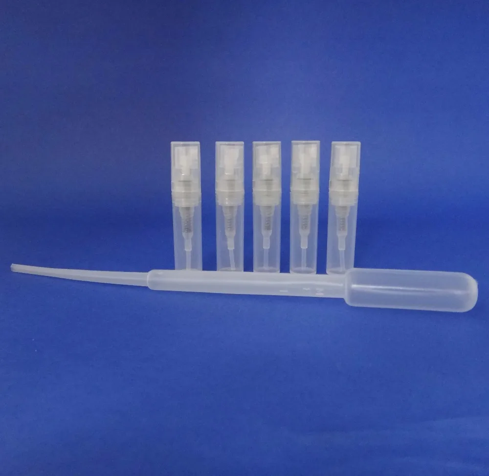 

5PCS 2ml Refillable Perfume Atomizer Mini Travel Plastic Spray Bottle (PF30)
