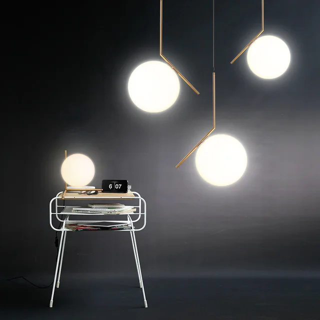 Hot Simple Post Modern Style Pendant Light Gl Ball Lamp Hot Simple Post Modern Style Pendant Light Gl Ball Lamp Deco Lampe