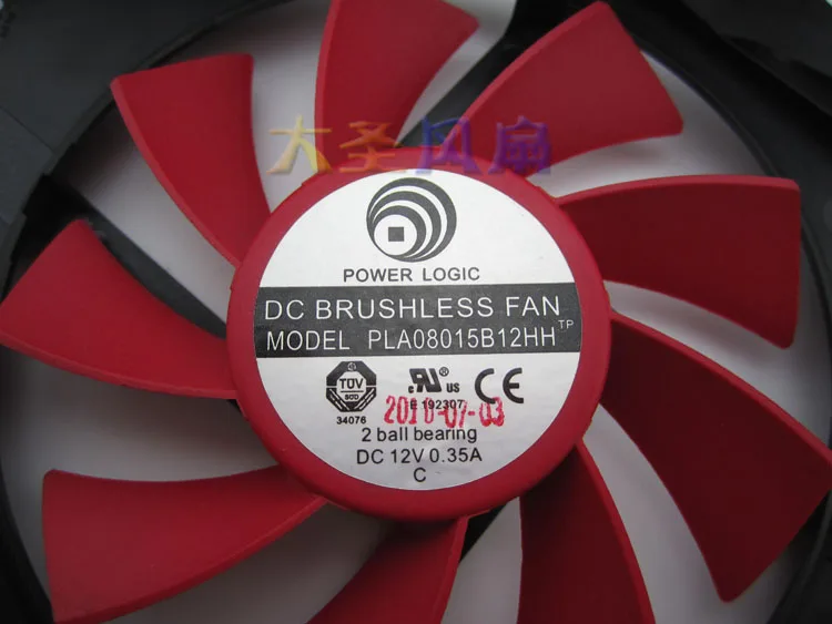 Бесплатная доставка Новый PLA08015B12HH DC12V 0.35a ersetzen GTX460 видеокарта вентилятор