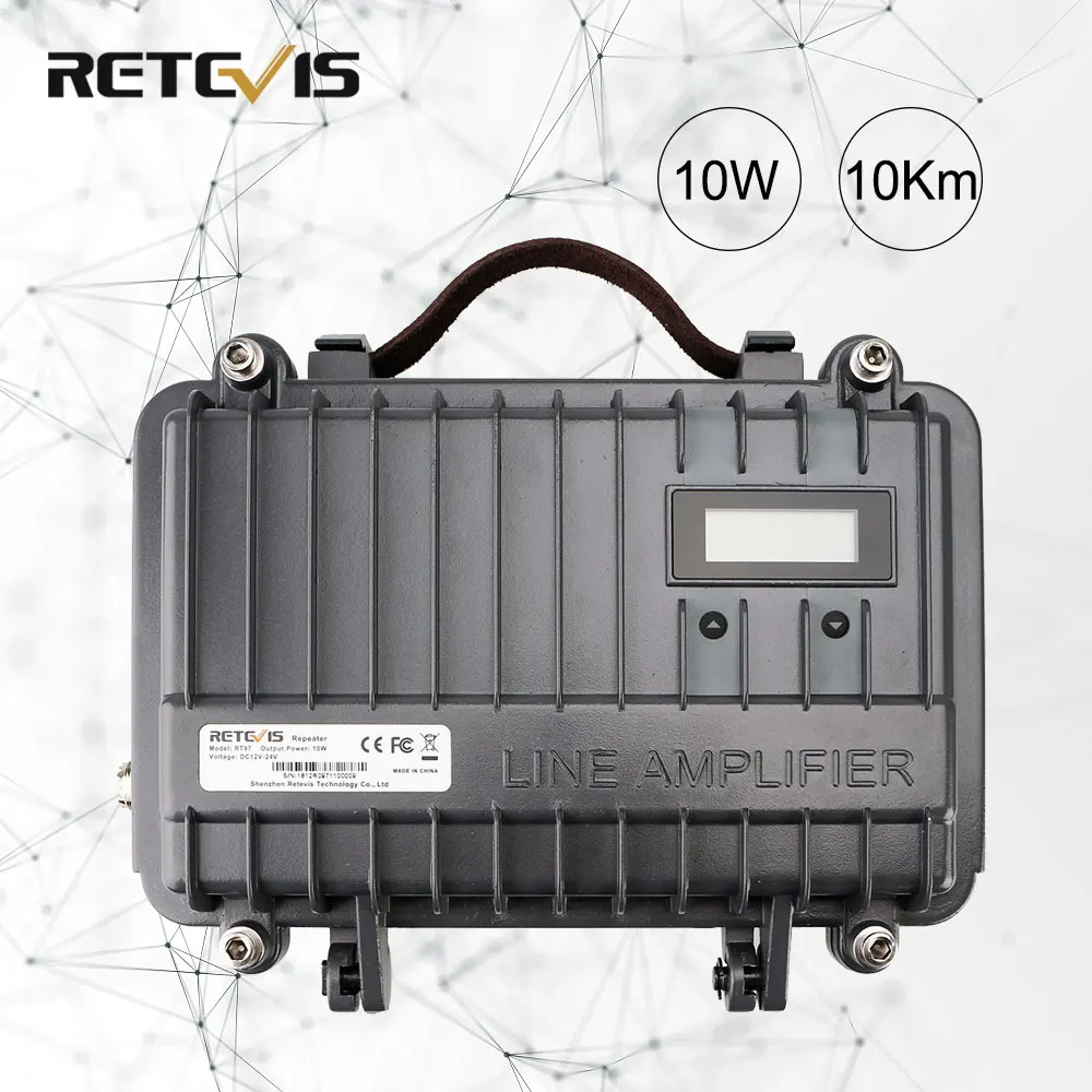 RETEVIS RT97 Portable Two Way Radio Repeater UHF 10W Mobile For Analog Walkie Talkie 10 Km Long Range Communication Solution