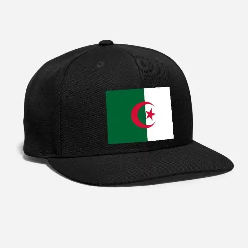 

Algeria Flag Patch Embroidery Love Algiers Emblem Shield Arm Of Coats Patriotic national Country Unisex Adjustable Snapback Cap