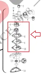 Лодка Водяной насос моторный Запчасти для Parsun HDX Makitsu подвесной двигатели автомобиля