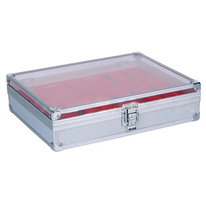 

12 Grid Slots Aluminium Alloy Jewelry Watch Storage Holder Organizer Case Display Storage Case Wrist Watch Storage Box