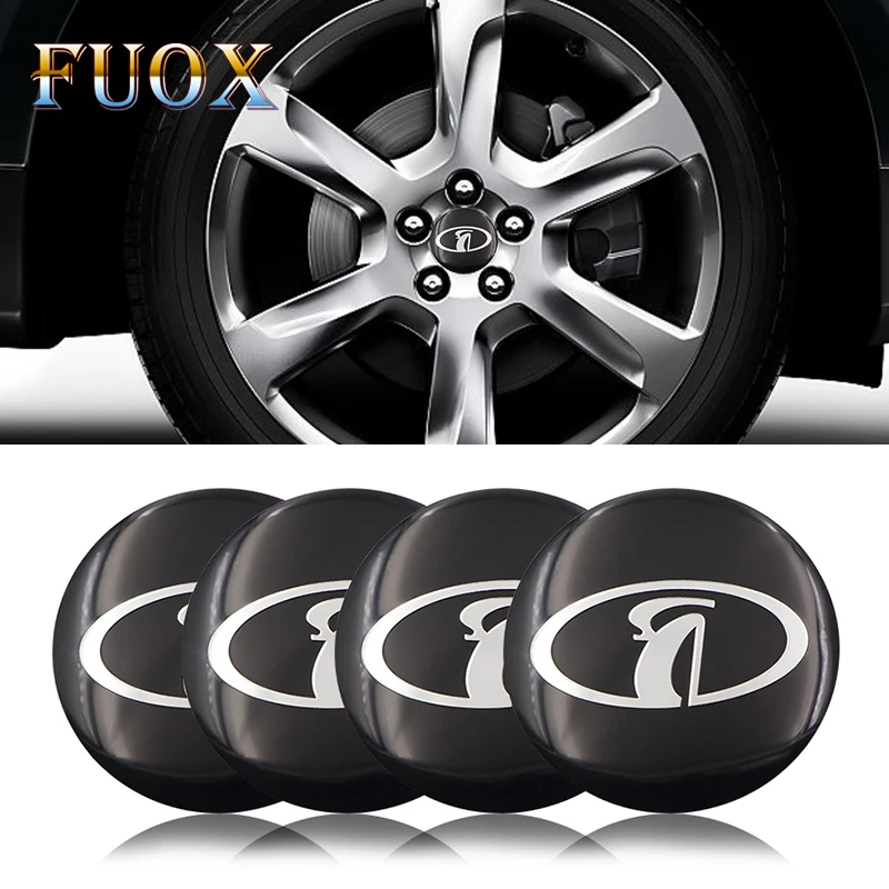

Car Styling 4Pcs Wheel Center Hub Cap Stickers 56.5mm emblems for Lada Niva Kalina Priora Granta Largus Vaz Samara Auto