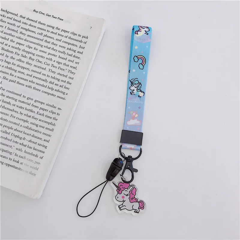 Hot! Top Quality Cartoon Mobile Phone Straps Hand Strap Lanyards for keys ID Card Gym USB badge holder DIY Hang Rope for iphone