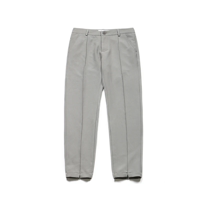 2018 New Three-dimensional Cropped Wild Nine Harlan Slim Casual Pants Personality Fashion Classic Simple Tide Male Pop Youth