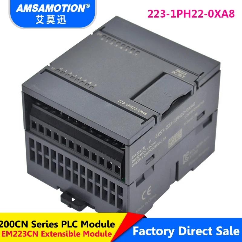 Подходящий цифровой модуль Siemens 8I/8O РЕЛЕЙНЫЙ ТИП EM223 6ES7 223 1PH22 0XA8 расширения 16I/16O 1PL22