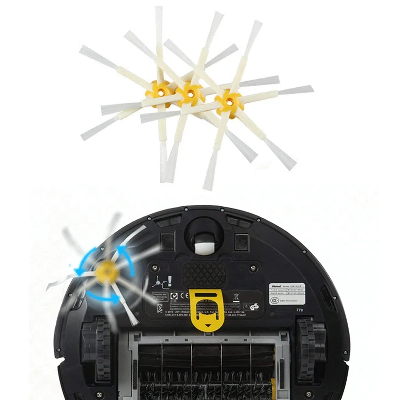 Фильтры боковым щеткам обеспечен запасного комплекта Запчасти комплект для iRobot Roomba 700 пылесос Series роботы 760 770 780 790