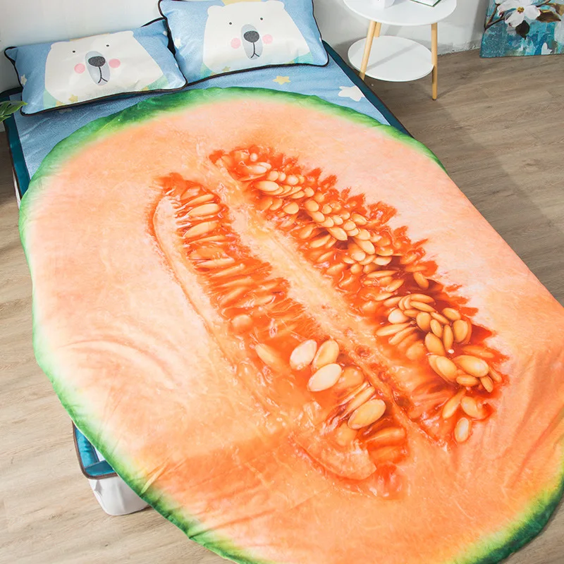 Simulation Cantaloupe Melon Creativity Summer Cool Quilt Water