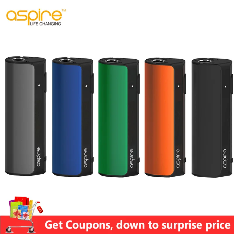 

Original Aspire K-Lite Mod 900mAh Battery Electronic Cigarette Box MOD Vape Support 2ml K Lite Tank Aspire BVC Coil Spryte Coil