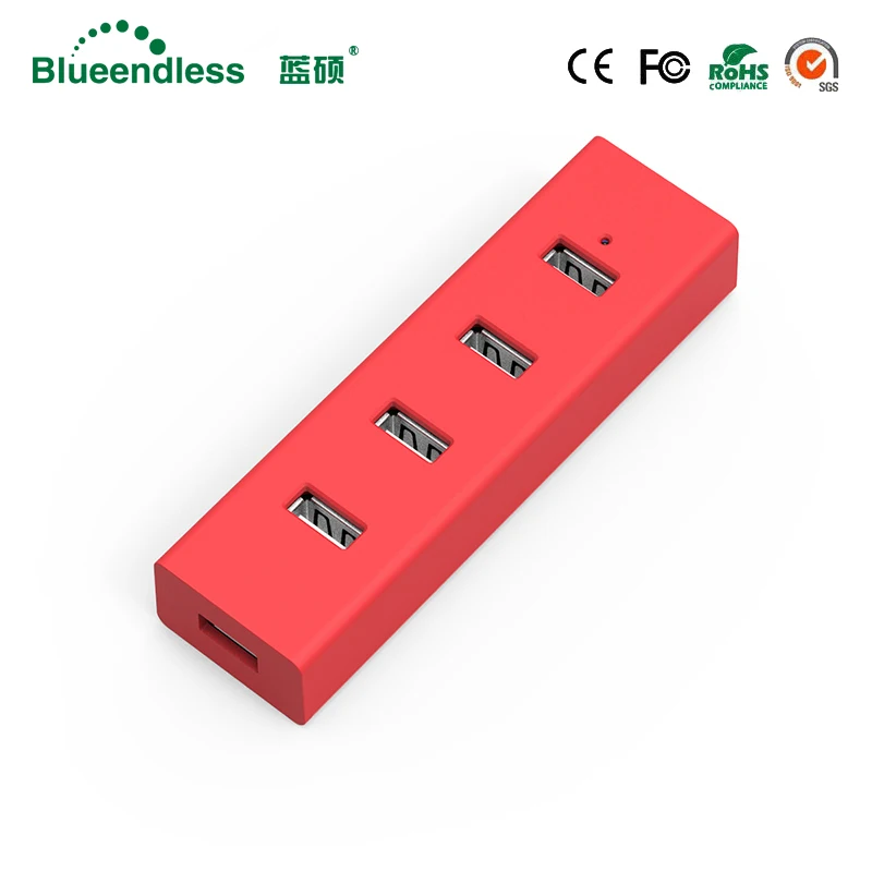 

Blueendless Super Light USB 2.0 HUB Computer Accessaries with USB 4 Port ON/OFF Switch for MacBook Laptop PC