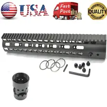 Keymod ультра легкий 13," дюймовый свободный поплавок Handguard тонкий рельс бесплатно с гайкой