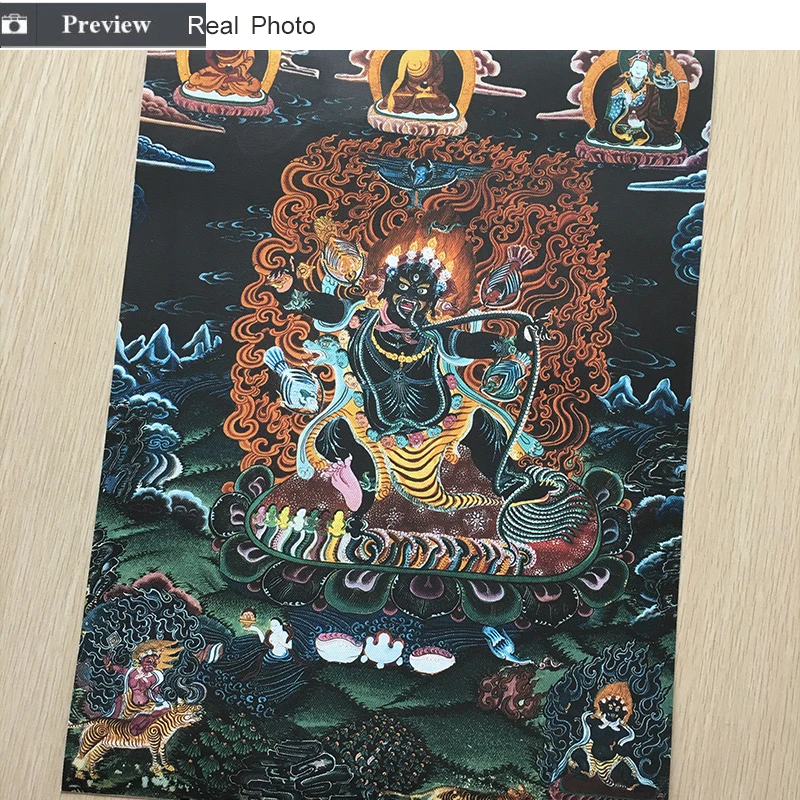 Thangka Vajrapani индийская китайская религиозная живопись буддой холст принт картина
