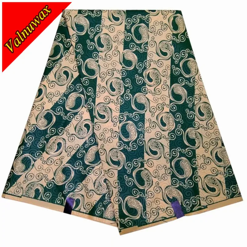 

Veritable block prints dutch wax ankara style african prints fabric with 6yards 100% polyester /for wedding gifts QD-DL2516#