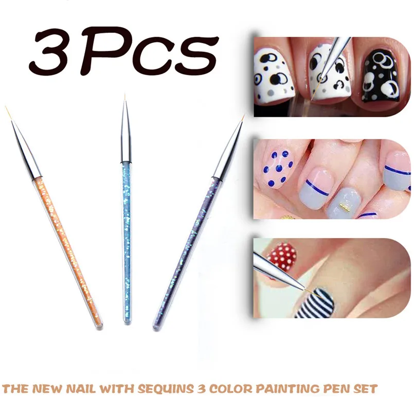 

Nail Brush Nail Art Manicure Brushes Set Line Flower Pencel Dotting Painting Design Acrylic Nail Brush for Manicure H1