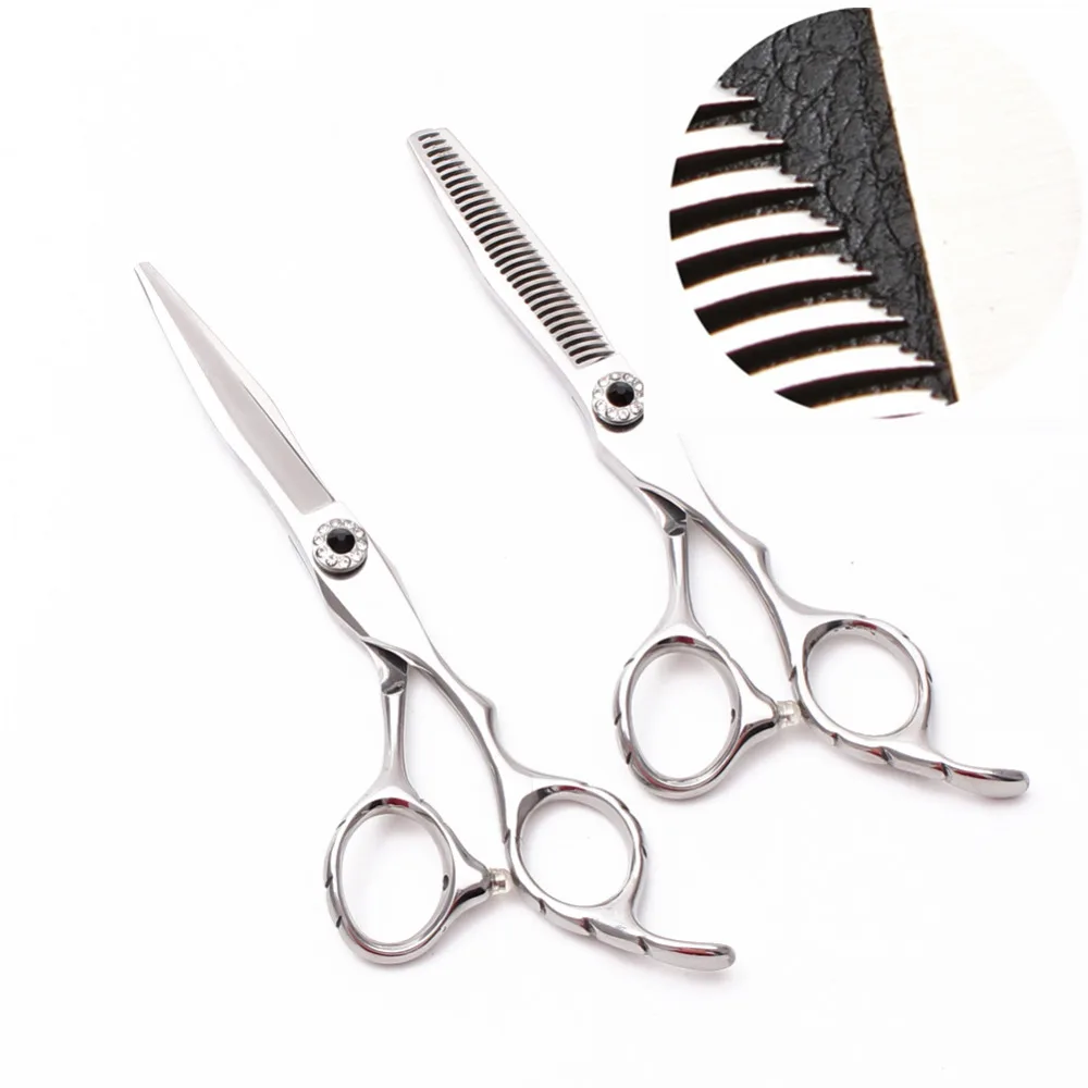 

6'' JP 440C Antlers "W" 30 Tooth Professional Human Hair Hairdressing Scissors Cutting Thinning Salon Style Barbers Tools C9009