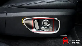 

Car styling For Land Rover Discovery Sport 2015 2016 ABS Matt Interior Car Seat Adjustment Button Cover Trim 8pcs/set